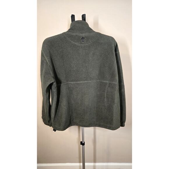 Timberland Men’s Dark Green Fleece Jacket Full Zip Small - Picture 3 of 7